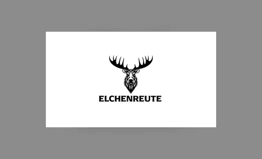 Wortbildmarke Elchenreute mit Hirschkopf