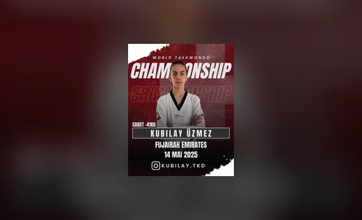 Wettkampfplakat World Taekwondo Championship für Kubilay Üzmez
